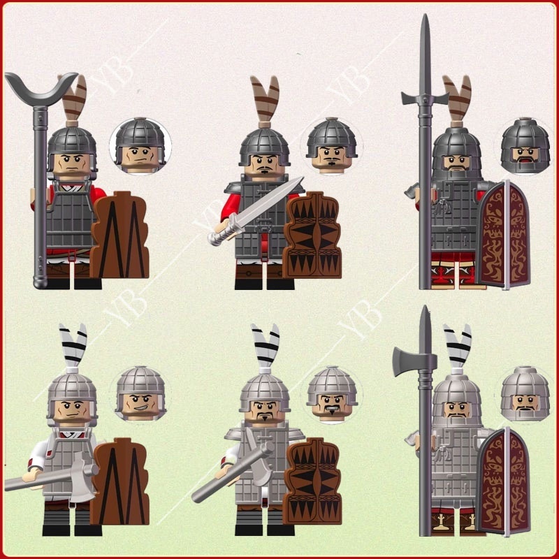 Bộ Đồ Chơi Lắp Ráp Binh Lính Thời Trung Cổ Cho Bé