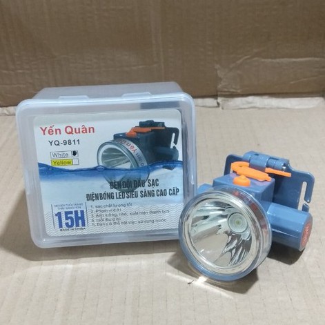 Đèn đội đầu sạc điện Yến Quân YQ-9811, chống thấm nước, công suất 35W sử dụng được dưới nước -sử dụng lên đến 15h