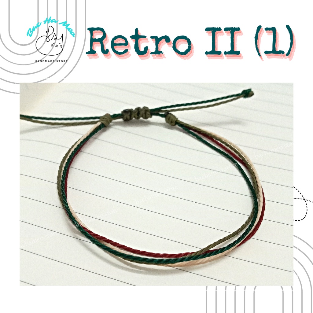 Set vòng tay waterproof RETRO II - Vòng tay Bachameo - Vòng tay handmade