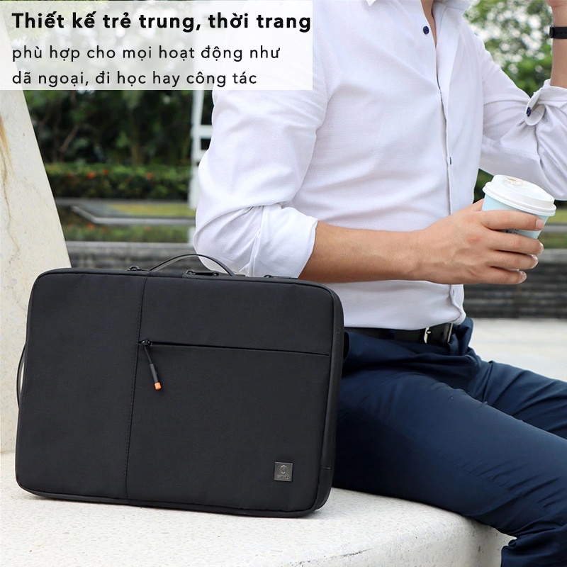 Túi đựng Laptop , Macbook Wiwu Alpha Double Layer Sleeve 13 inch - 16 inch thời trang , chống sốc , chống thấm nước