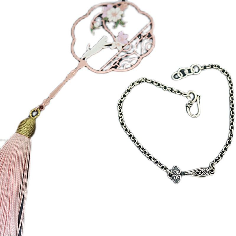 Lắc Chân Mạ Bạc 925 Thiết Kế Đơn Giản Phong Cách Retro Cho Nam Nữ