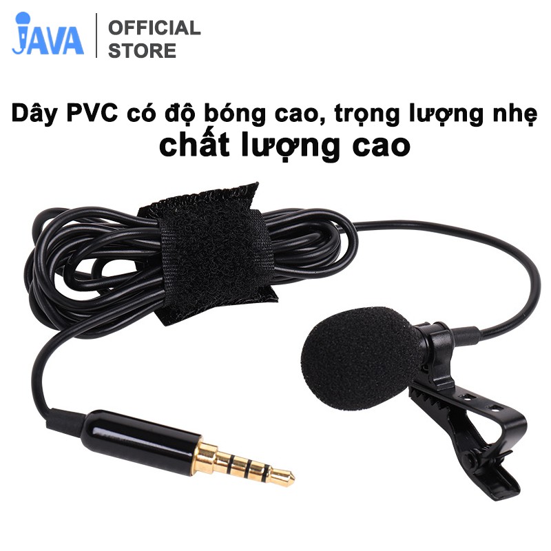 [BẢO HÀNH 6 THÁNG] Micro thu âm cài áo mini đầu tai nghe 3.5mm cho điện thoại, laptop, PC