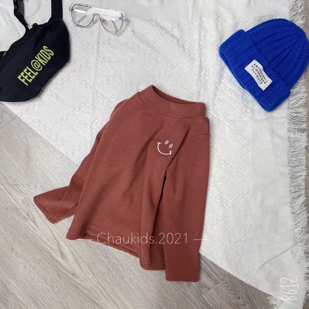Áo giữ nhiệt zip lông 2 mặt cực ấm cho bé, áo giữ nhiệt lót lông cho bé