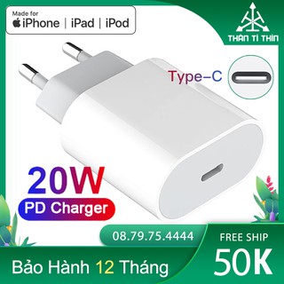 [Hàng Chất] Sạc nhanh iPhone USB-C 20W Chính Hãng , Dùng Sạc iPhone 12 , Sạc iPad Pro