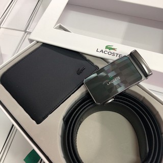 Set Lacoste ví nịt gạch ngang - S136