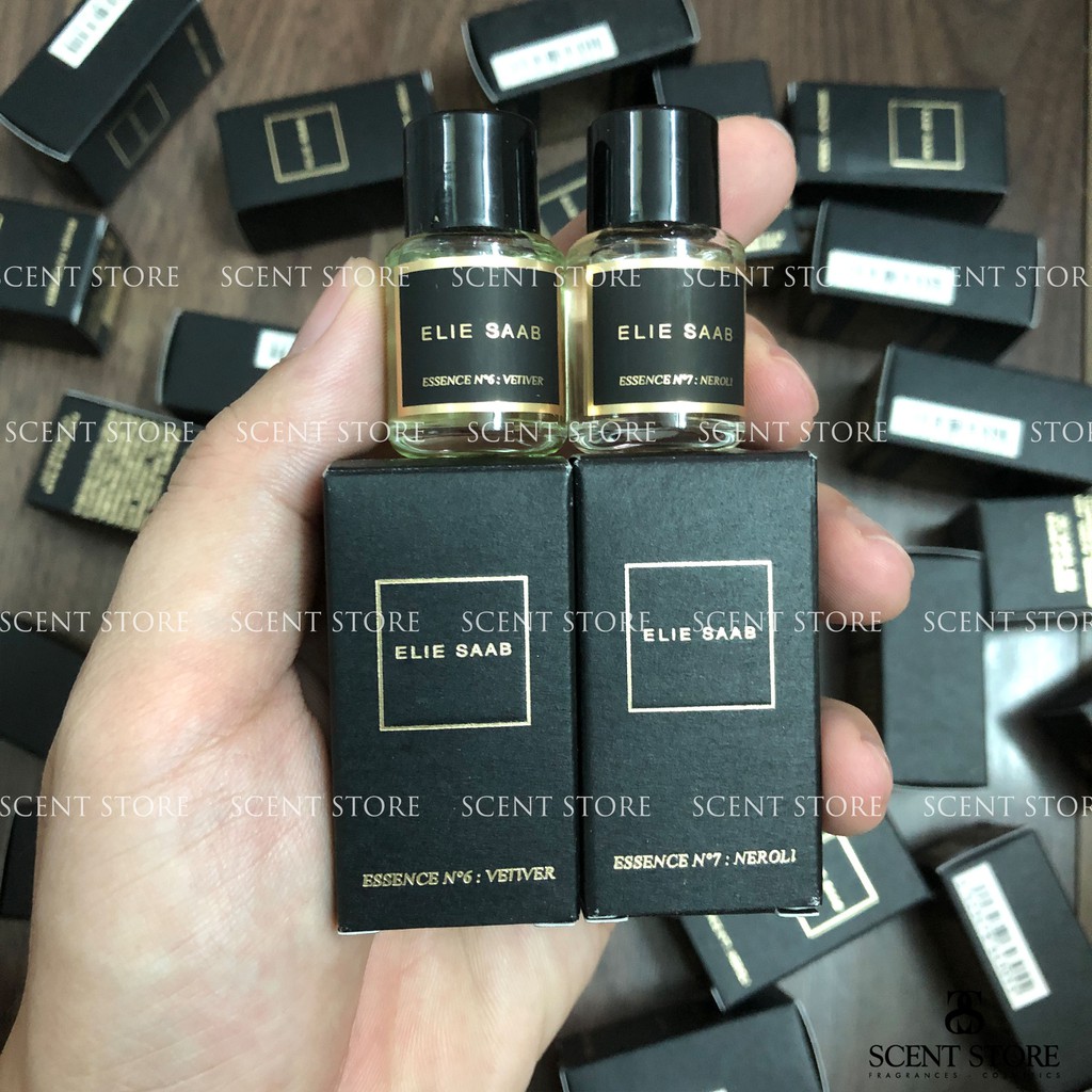 Scentstorevn - Nước hoa mini chính hãng Elie Saab Essence No 6 Vetiver, No 7 Tubereuse [5ml]