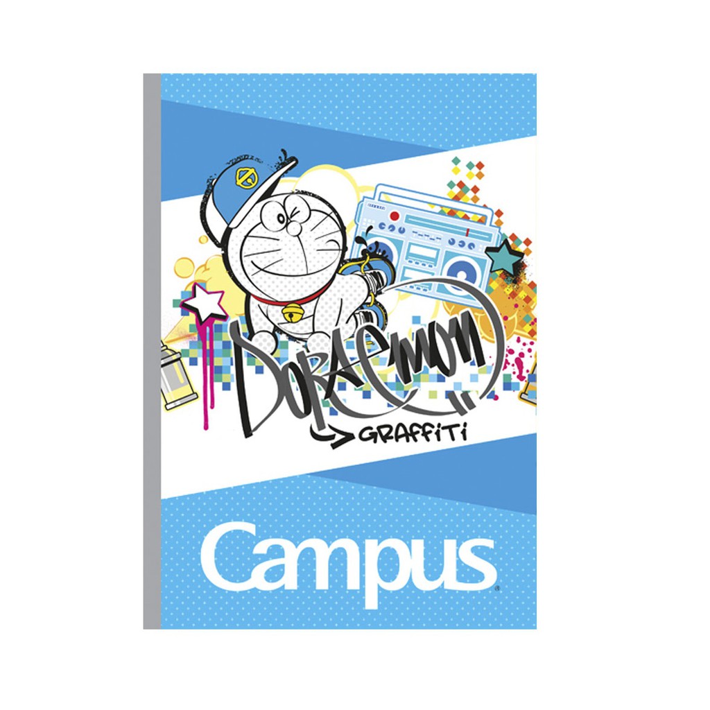 Vở KN Có Chấm Campus Doraemon Graffiti 80 Trang (Lốc 10 quyển)