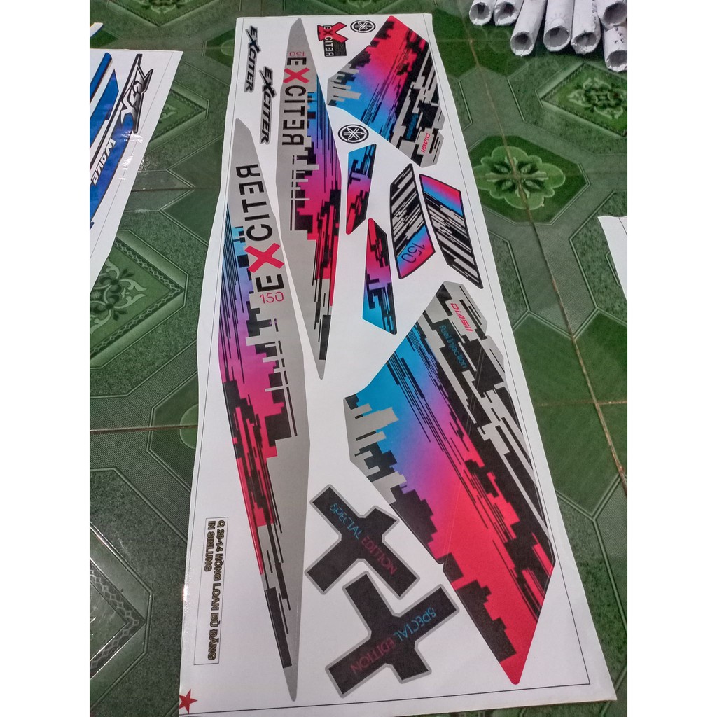 tem rời ex 150 tp xe bạc