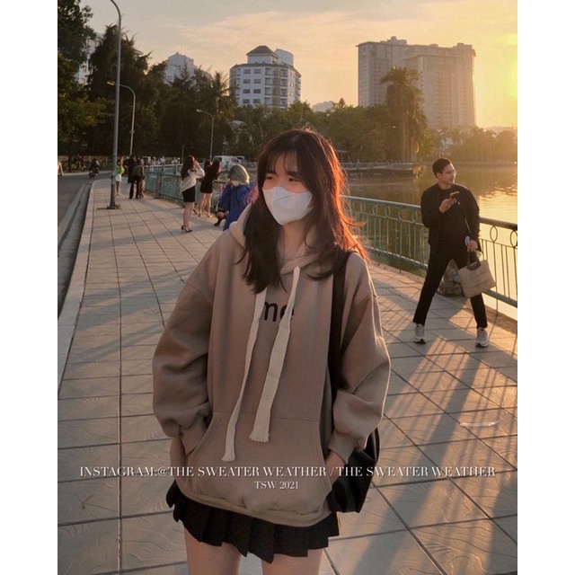 [Mã 2611THTRANG100K hoàn 10% xu đơn 99K] (Ảnh thật) Áo hoodie nỉ bông dây rút bản to thêu ME the.sweaterweather TSW | BigBuy360 - bigbuy360.vn