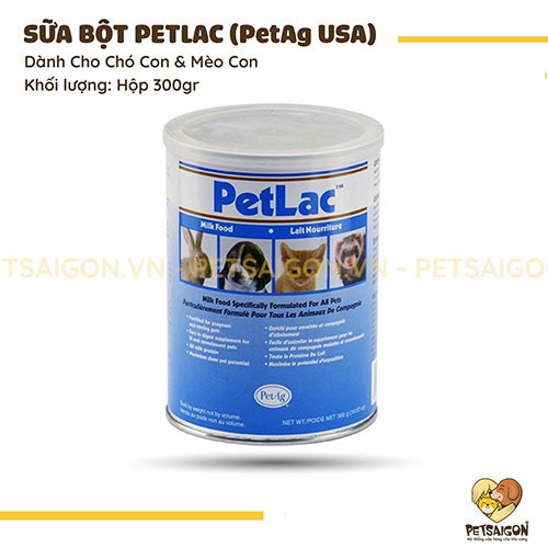 SỮA BỘT PETLAC CHO THÚ CƯNG LON 300G