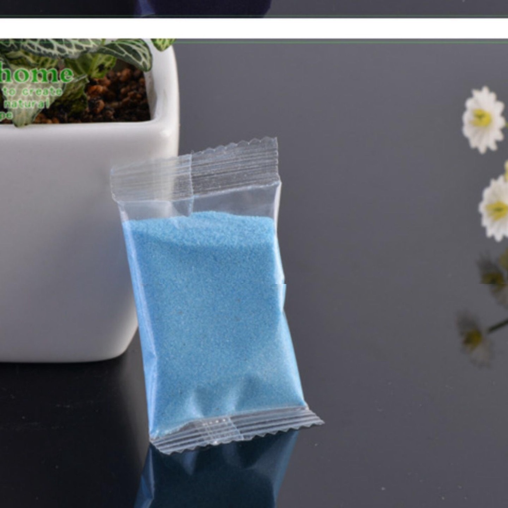 Phụ Kiện Tiểu Cảnh Cát Màu Sắc Trang Trí Chậu Cây, trải mặt chậu