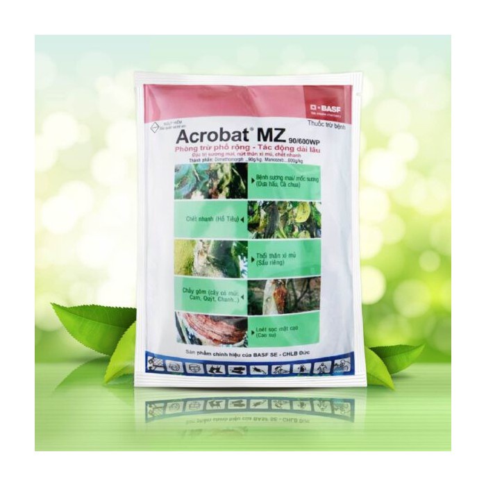 Thuốc trừ bệnh SƯƠNG MAI, NỨT THÂN, XÌ MỦ ACROBAT MZ 90/600 WP - 100gr