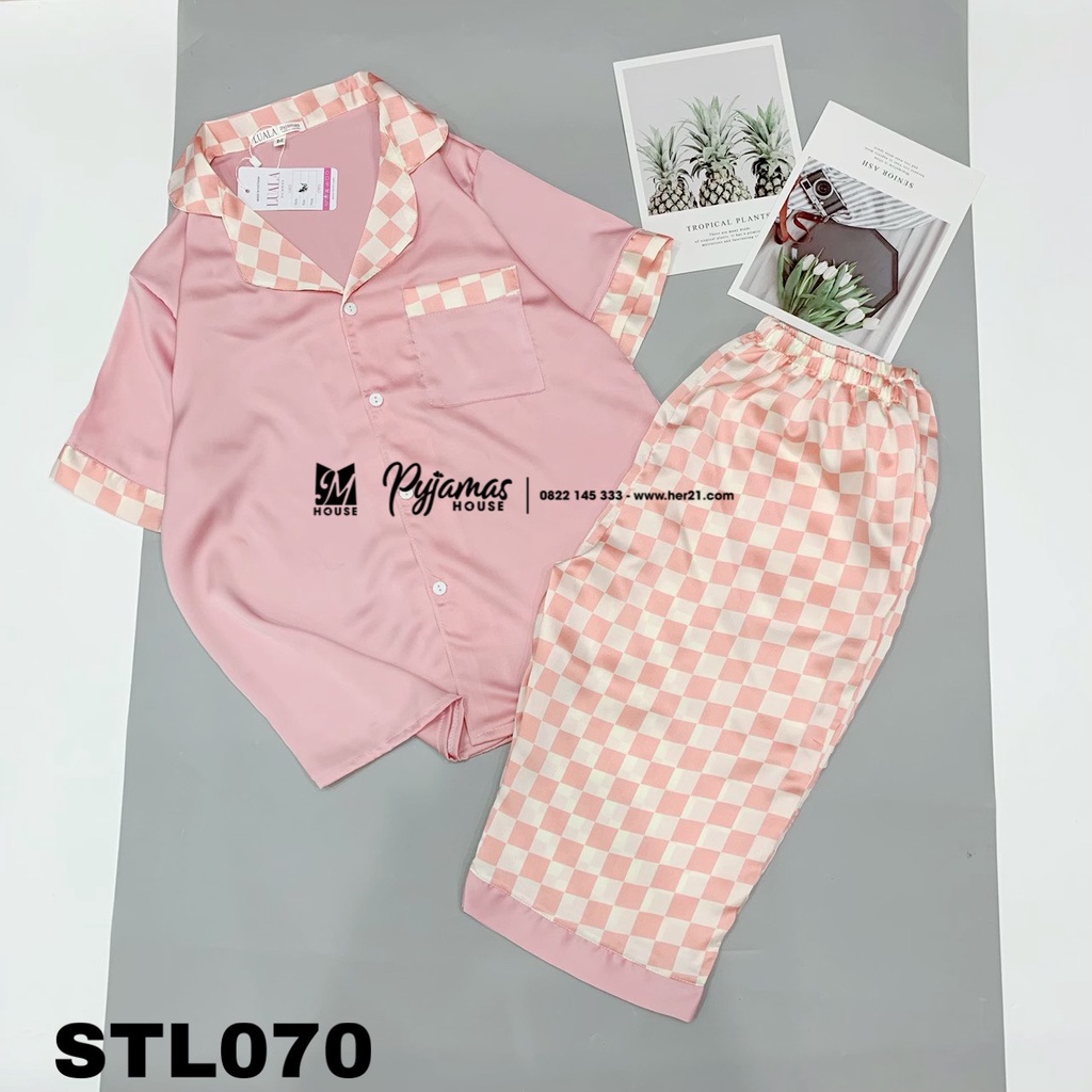 Bộ Đồ Ngủ - Đồ Mặc Nhà Satin Cộc Lửng 1 - Luala Pyjamas | BigBuy360 - bigbuy360.vn