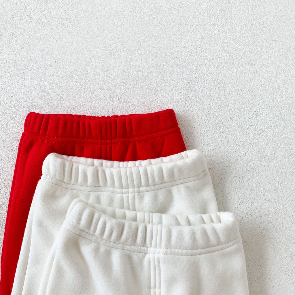 Set áo liền thân kèm quần dài bằng chất liệu cotton giữ ấm cho bé