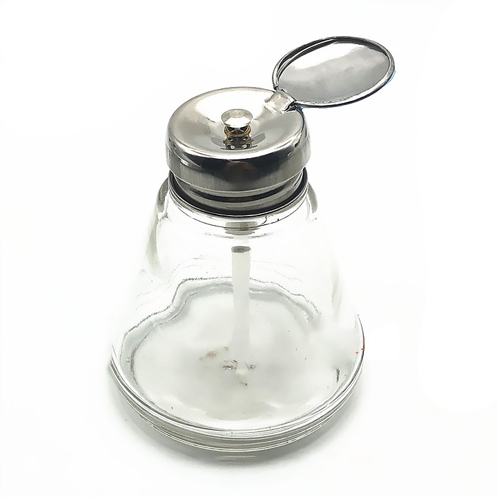 Lọ đựng nước rửa mạch có nắp chất liệu thuỷ tinh dung tích 150ml bền đẹp dễ dàng sử dụng thiết bị điện tử Linh Kiện HuDu