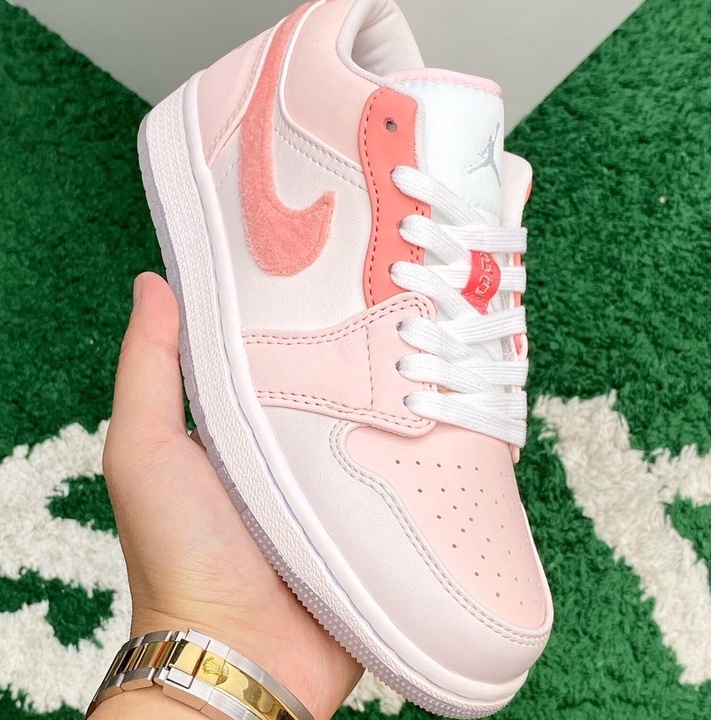 Giày thể thao air Jordan, Giày air jordan dunk low Hồng pink cực hót cho bạn nữ