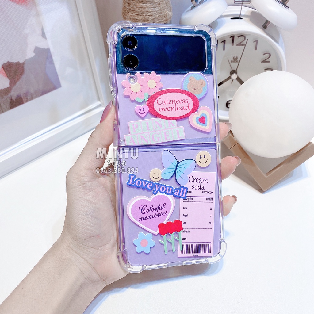 Ốp Samsung Galaxy Z Flip5 5G / Z Flip 5 / Z Flip4 5G / Z Flip 4 / Z Flip3 5G / Z Flip 3 -mã ZF09