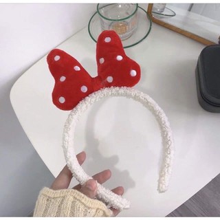Băng đô nơ đỏ dễ thương cho bé gái