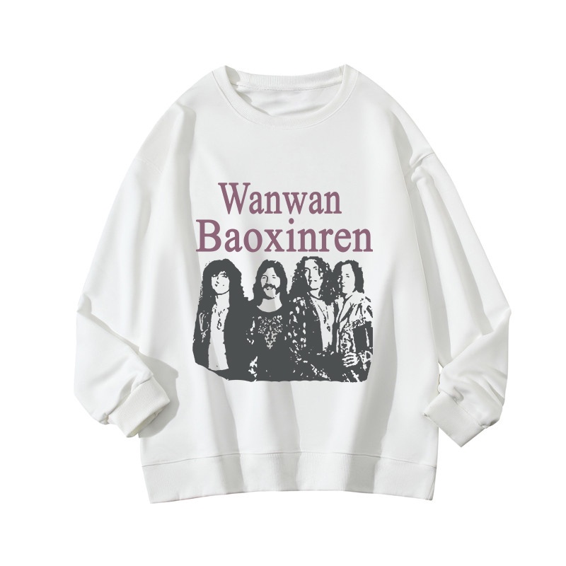 NRVP Áo Thun Nữ Dài Tay Dáng Rộng In Hình Phong Cách Hàn Quốc Mới