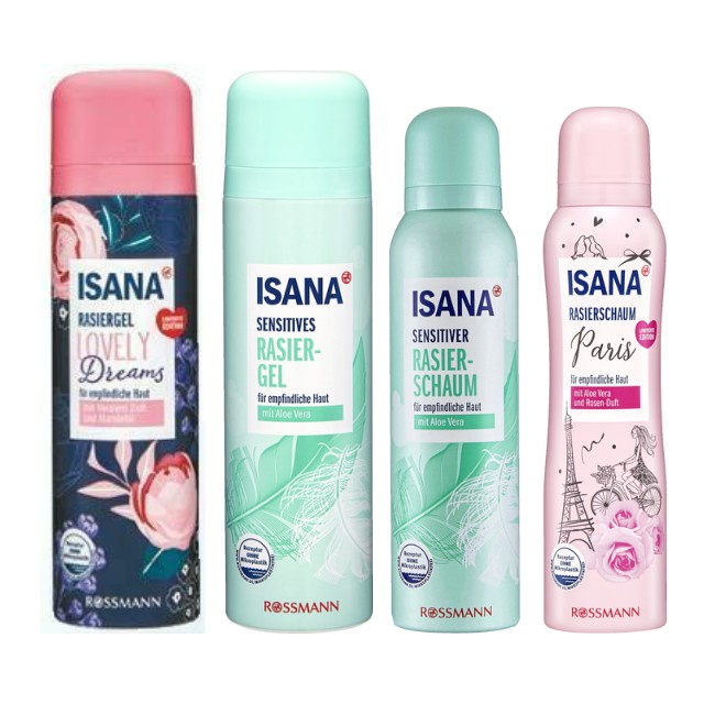 Gel/Bọt cạo lông Isana Đức