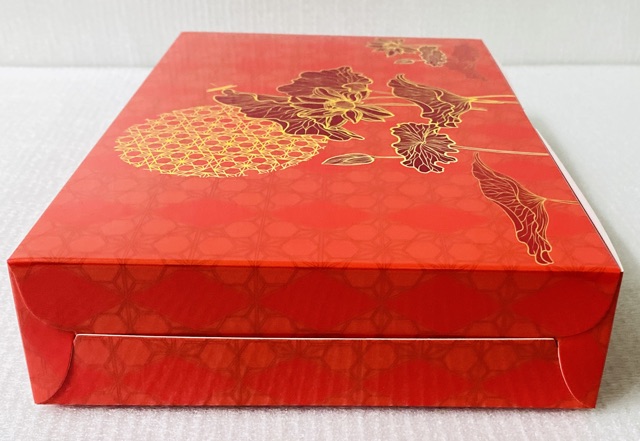 Hộp đựng bánh in hoa sen siêu đẹp set 10 hộp