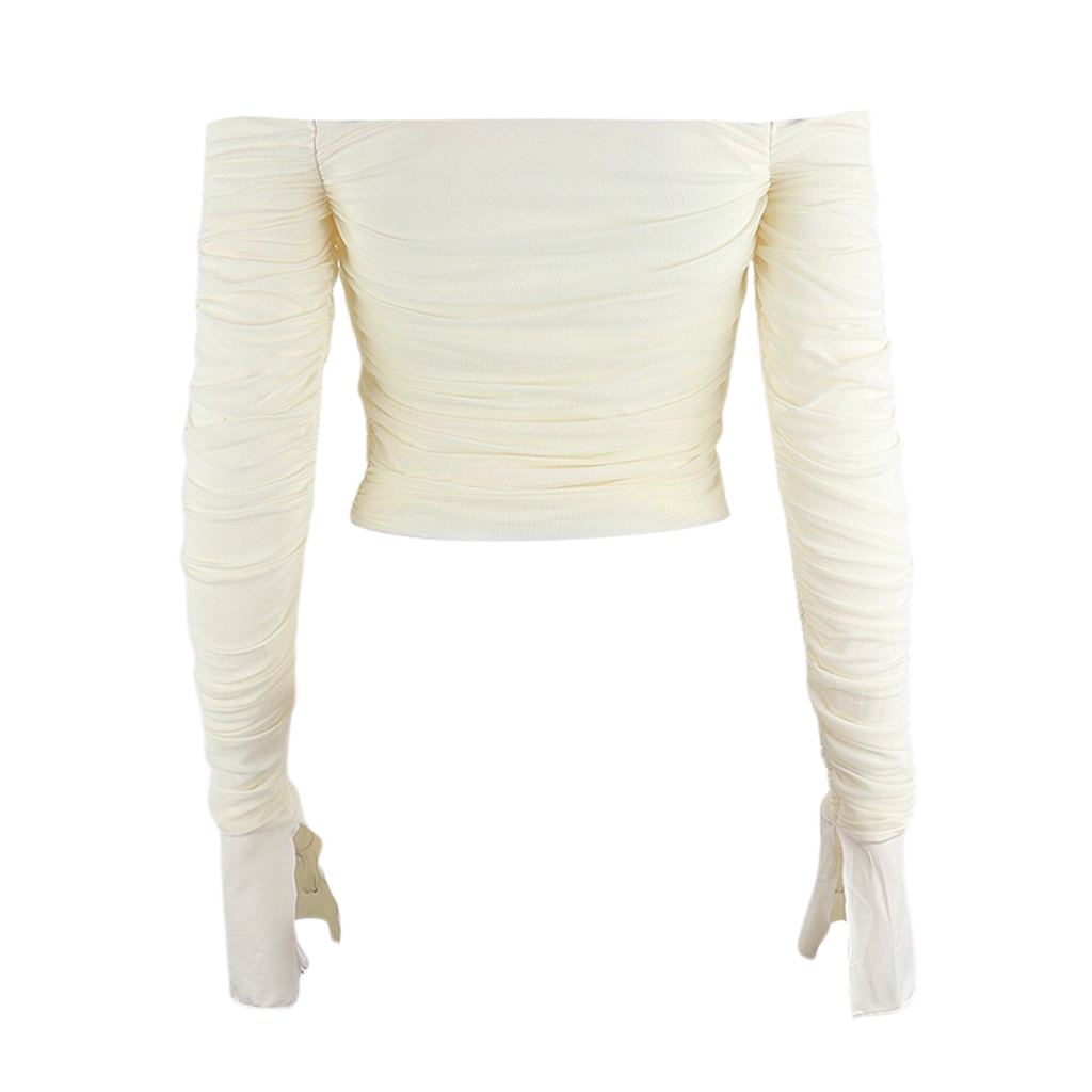 Áo lửng trễ vai tay ống loe thời trang dành cho nữ