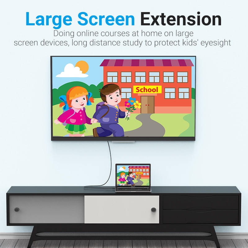 Type C to DP 1.4 Vention 4K@144Hz/2K@165Hz/1080P@240Hz cáp chuyển đổi tín hiệu từ Type C sang displayport (CGYB)