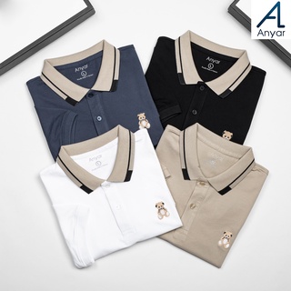 Áo Phông Nam POLO Teddy Cộc Tay Cao Cấp  || Thêu logo TEDDY hot Trend 2022  || Áo Thun Teddy Cổ Bẻ  –  ANYAR