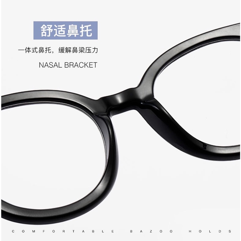 (KIQI-FASHION) COD Mắt Kính Gọng Tròn Chống Ánh Sáng Xanh Thời Trang Hàn Quốc Cho Nữ