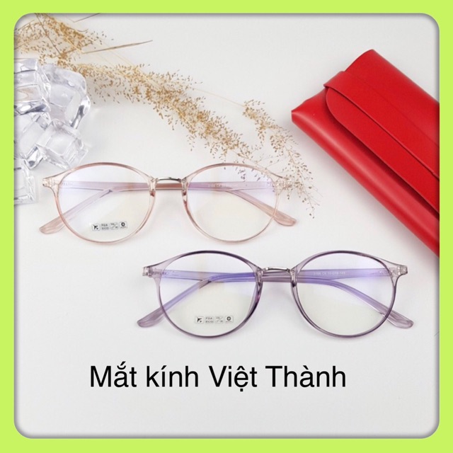 Gọng kính dẻo tròn bầu TẶNG HỘP siêu xinh 2019