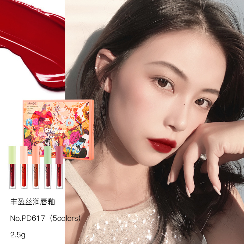 (hàng Mới Về) Son Bóng Dưỡng Ẩm Chống Thấm Nước Thiết Kế Hình Tròn Tiện Dụng | BigBuy360 - bigbuy360.vn