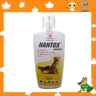 Sữa tắm trị ve ghẻ rận tai bọ chét chó mèo hantox