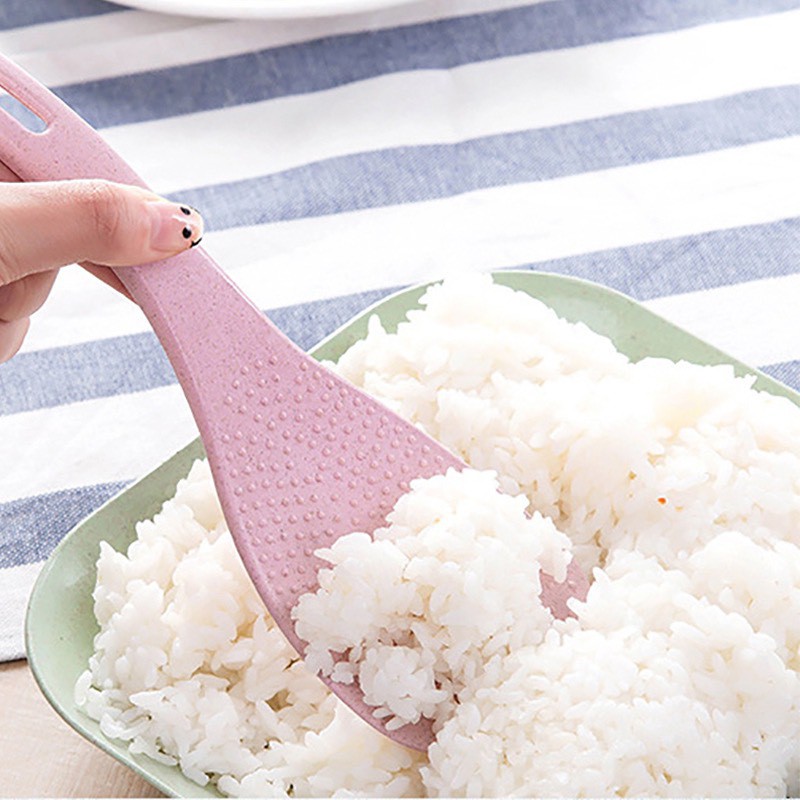 Combo 2 Vá Thìa Xới Cơm Nhựa Lúa Mạch Chống Dính