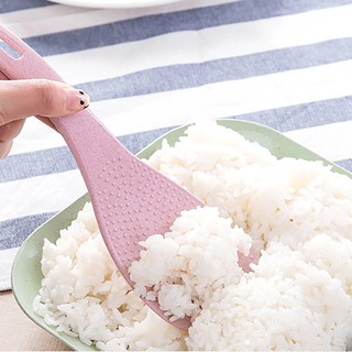 Combo 2 Vá Thìa Xới Cơm Nhựa Lúa Mạch Chống Dính