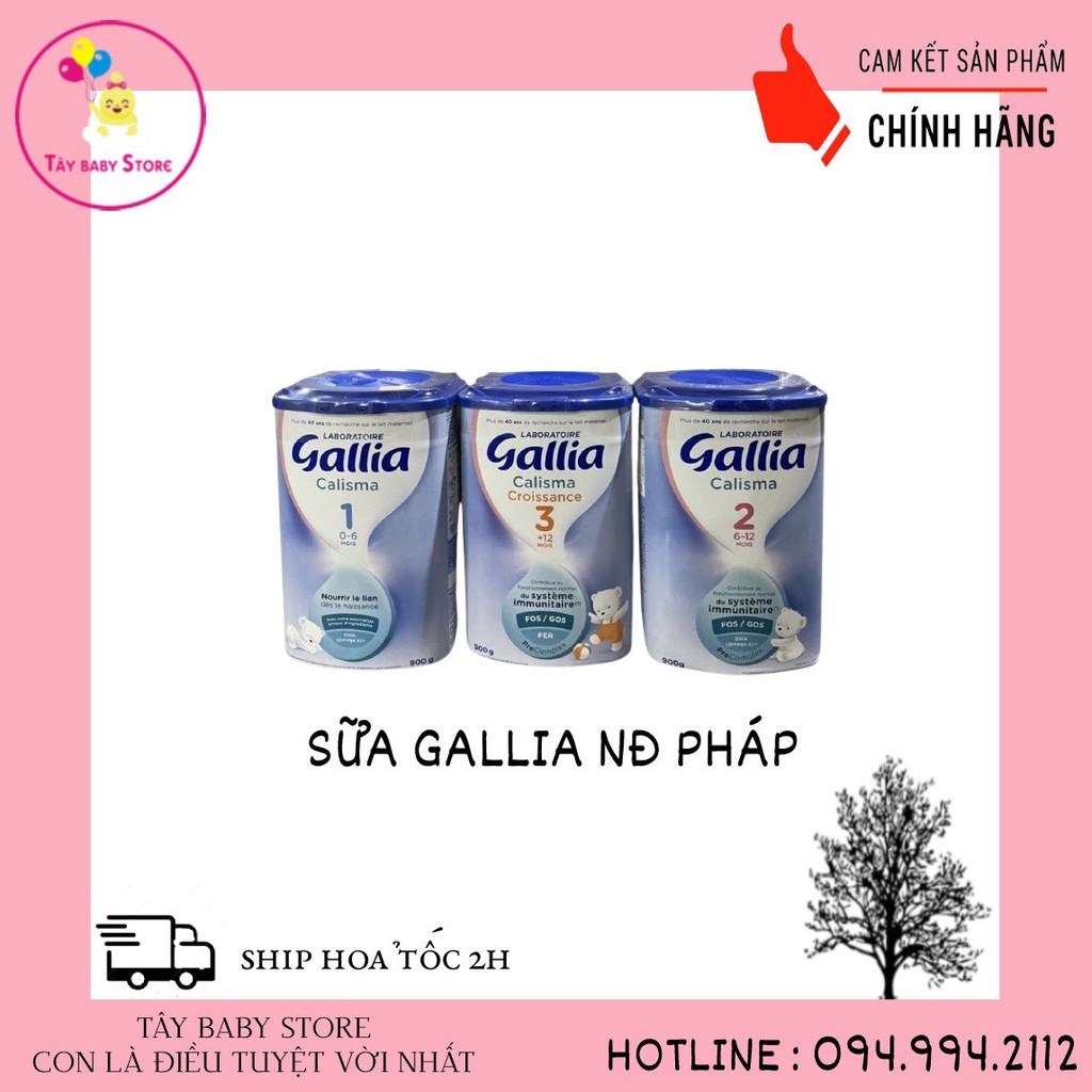 Sữa Gallia Calisma Pháp số 1,2,3 hộp 800g [đủ Bill]