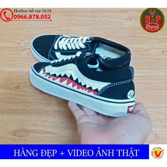 ⚡[SALE ] Giày vans old skool cá mập đen