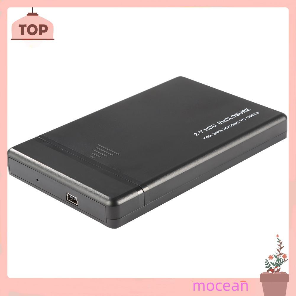 Mocean 2.5 Inch USB2.0 SATA Hard Disk Drive Box External HDD Enclosure Tool Free