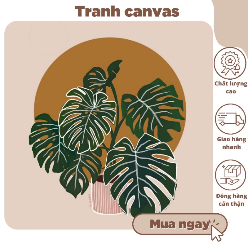 tranh treo tường hiện đại có móc và đinh tặng kèm, tranh chất liệu canvas bóng đẹp, bảo hành gãy vỡ