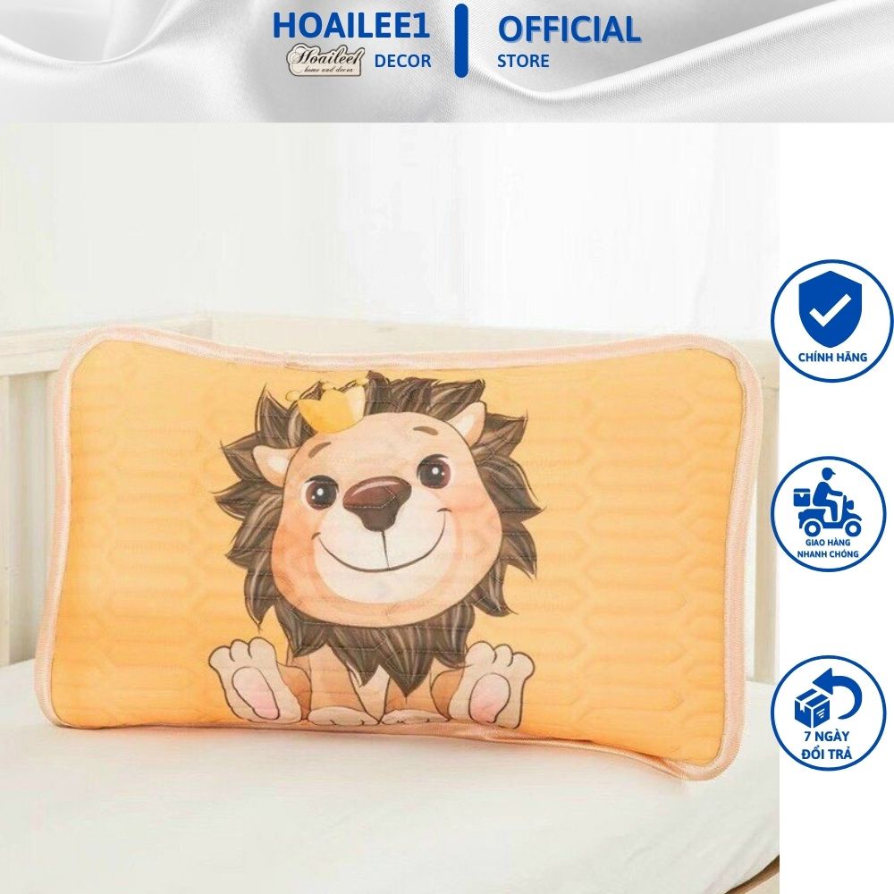 Gối điều hòa cao su non cho bé_ Loại 1_gối nằm cho bé chất liệu tencel cao cấp kích thước 30x50cm