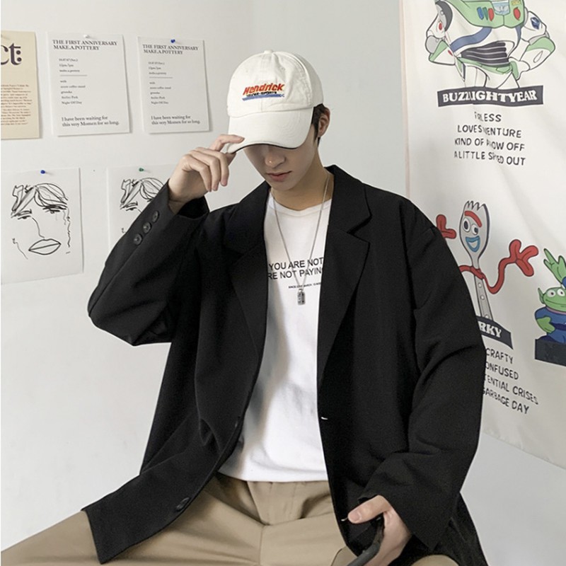 Áo Khoác Nam, Áo Blazer Phom Rộng Nam BZ1 Kiểu Dáng Hàn Quốc