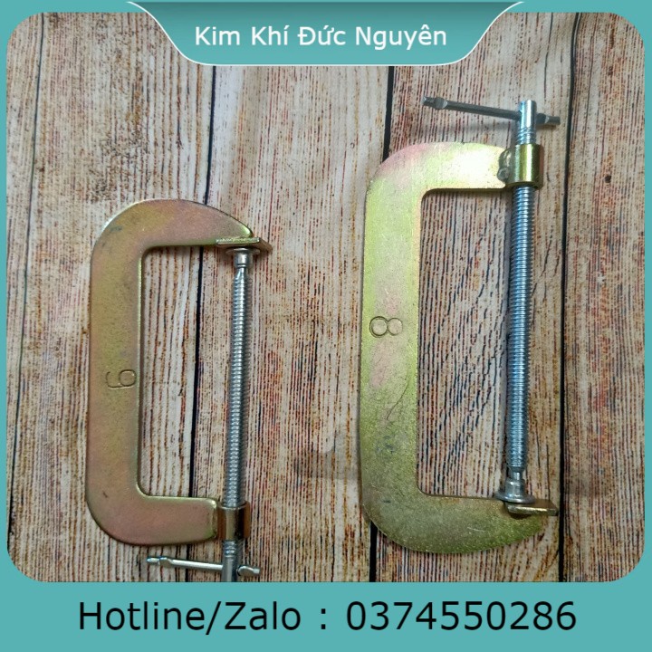 VAM CẢO CHỮ C 6-8 ICNH KẸP MAX 150MM - 185MM KIM KHÍ ĐỨC NGUYÊN