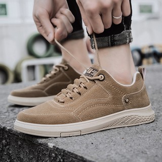 Giày sneaker nam, giày da nam thấp cổ da lộn hot hot