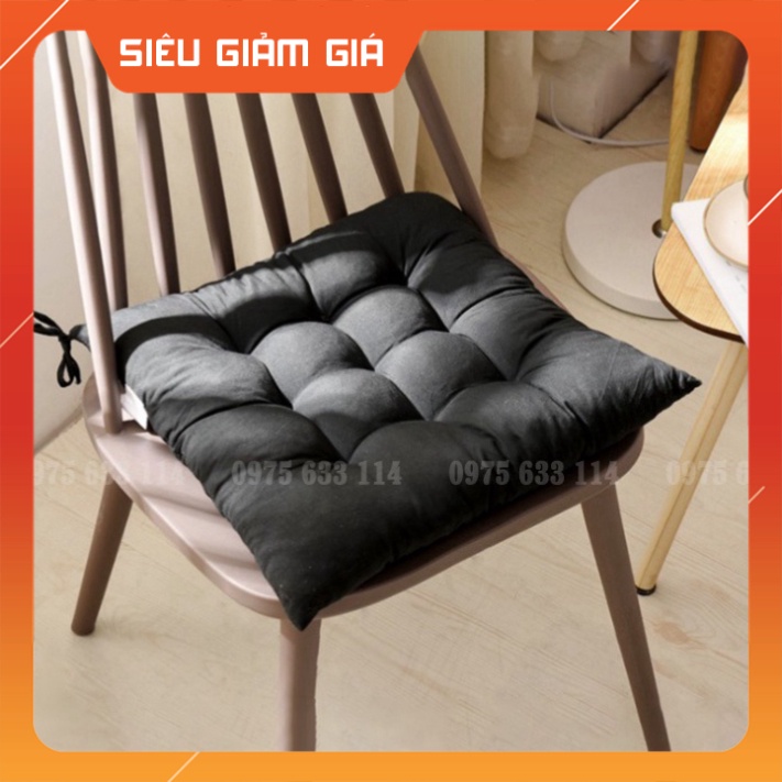 Đệm ngồi bệt 💘LOẠI 1💘 Nệm vuông vải đũi CAO CẤP siêu dày dùng ngồi bàn thấp hoặc decor phòng