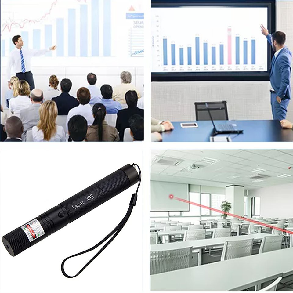 Bút chỉ Laser USB 303 hình bầu trời sao có thể sạc lại tiện lợi chất lượng cao