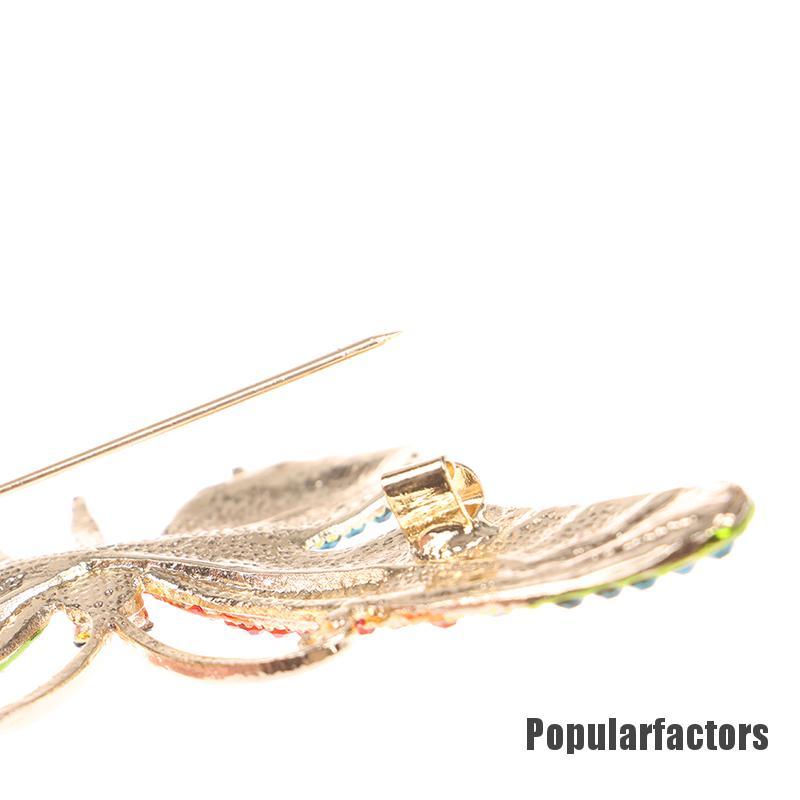 Ghim cài áo hình bướm pha lê nhiều màu sắc làm quà tặng cho nữ