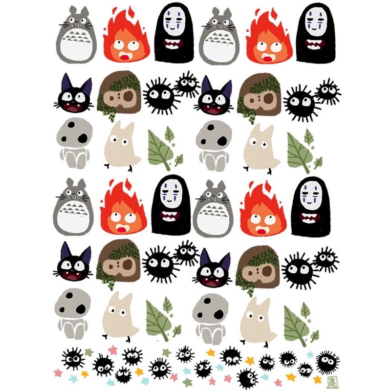Set 100 sticker Totoro vô diện cá tính dán siêu chất