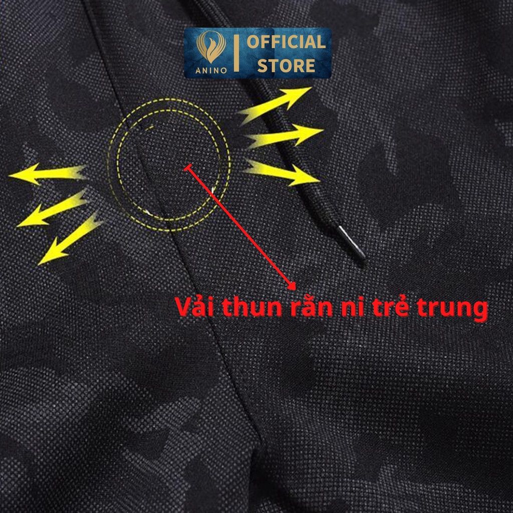 Quần short nam big size, Quần đùi nam big size thể thao Vải Thun In Họa Tiết Rằn Ri Co Dãn cho người từ 80-130kg
