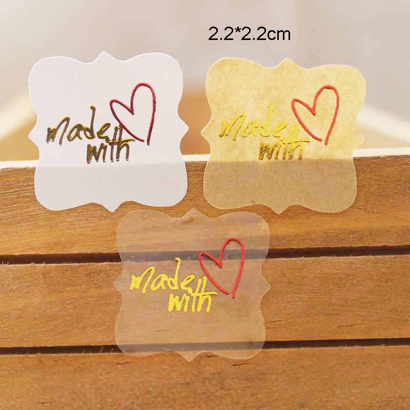 Set 100 con dấu trong suốt với 3 màu tùy chọn