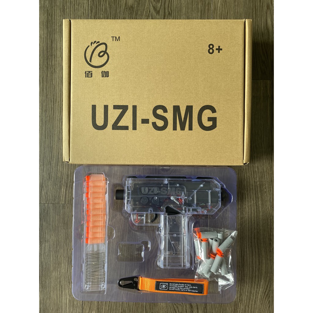 Đồ Chơi PUBG - UZI SMG liên thanh sạc điện - 24 viên xốp mềm