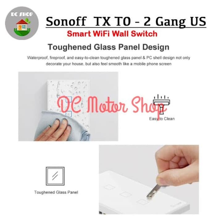 Công Tắc Cảm Ứng Thông Minh Sonoff Touch Tx T0 Us 1gang / 1channel / 1ch Wifi